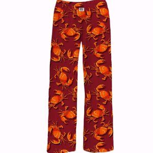 Brief Insanity Red Crab Crabby Lounge Pants Pajamas NEW Fast Ship